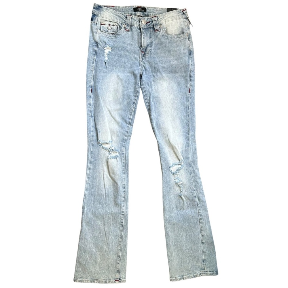 True Religion Light Blue Boot Cut Jeans - Picture 4 of 8